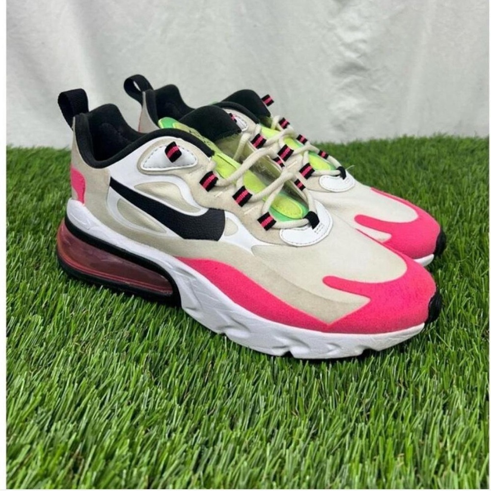 Nike Air Max 270 React Phantom and Pink Sneakers